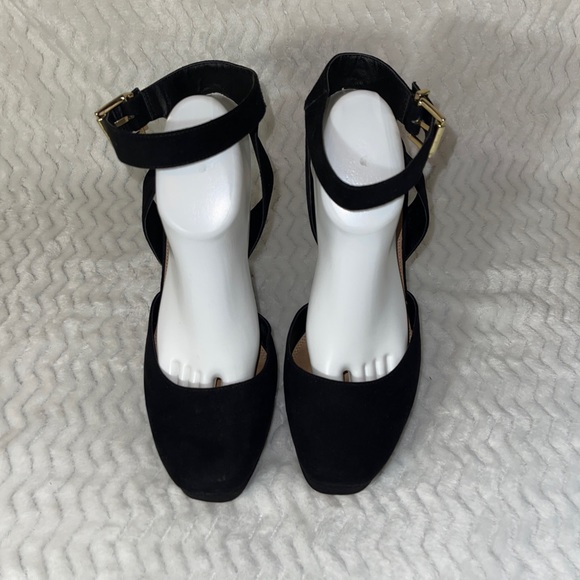 ASOS Black Ankle Strap Platform Block Heels - Picture 3 of 7